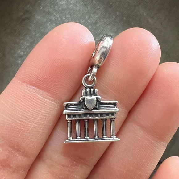 Retired Pandora Brandenburg Gate Germany National Icon Bead Dangle Charm Silver - Picture 5 of 12